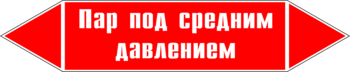 Маркировка трубопровода "пар под средним давлением" (p10, пленка, 358х74 мм)" - Маркировка трубопроводов - Маркировки трубопроводов "ПАР" - ohrana.inoy.org